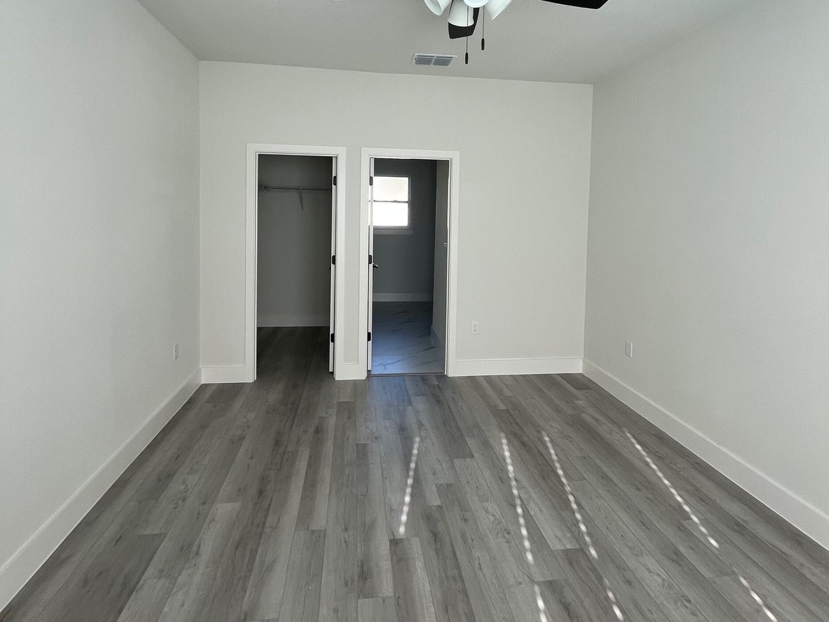 Finished master bedroom with ensuite and walk-in closet